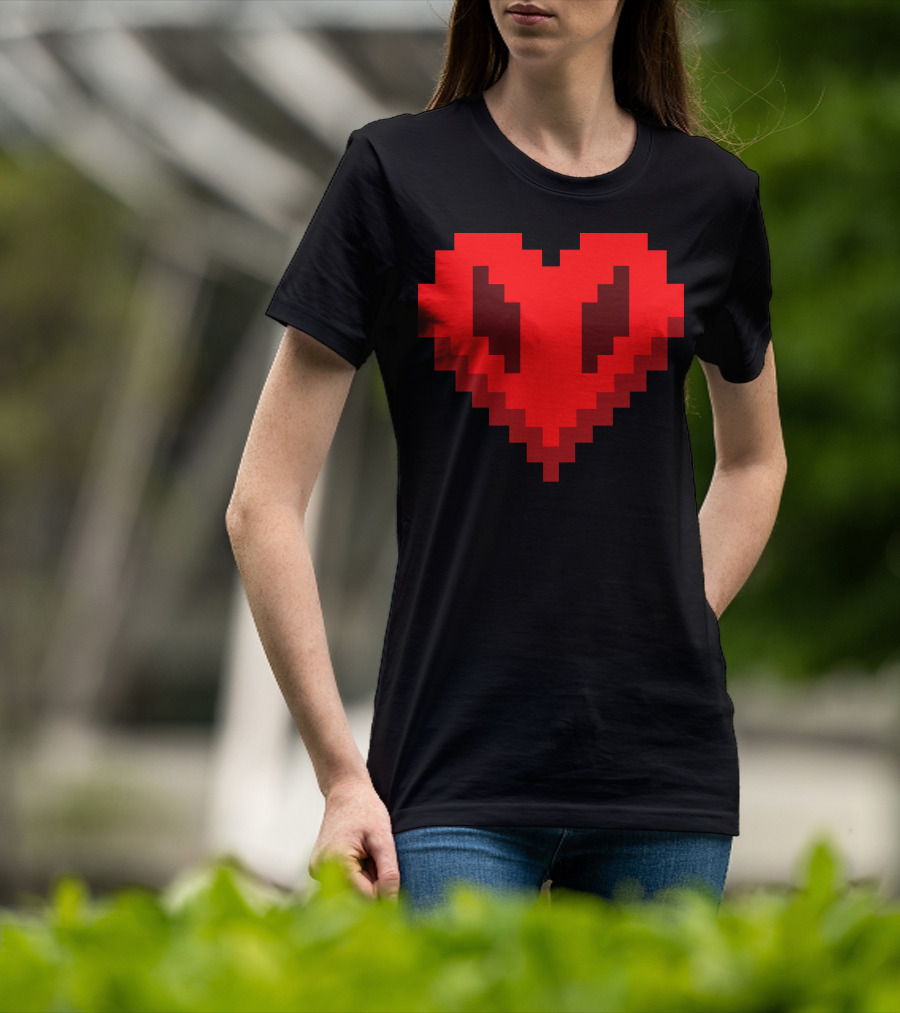 Philza Name Pixelated Heart T-Shirt