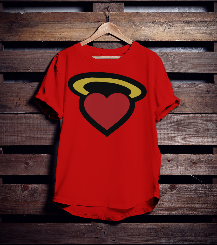 Poppin Store Miami Heat Heart Halo T-Shirt