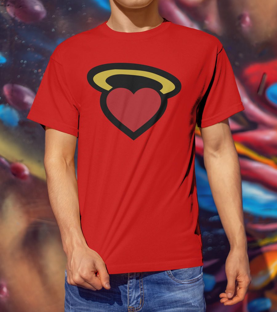 Poppin Store Miami Heat Heart Halo T-Shirt