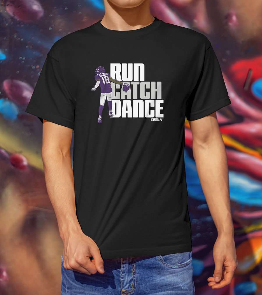Justin Jefferson NFLPA Run Catch Dance T-Shirt