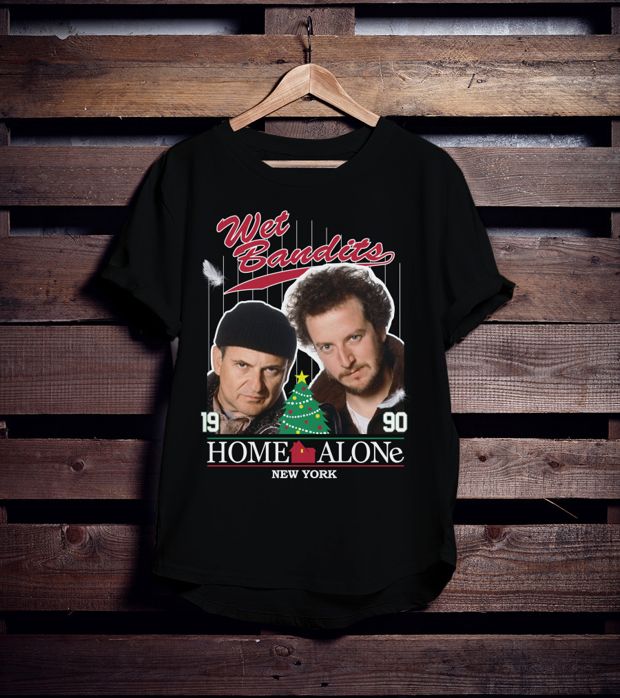 Wet Bandits Home Alone New York 1990 T-Shirt
