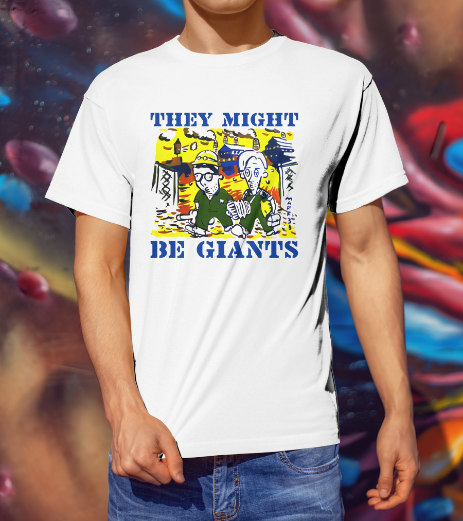 They Might Be Giants Comic Duo Factory Scene T-Shirt