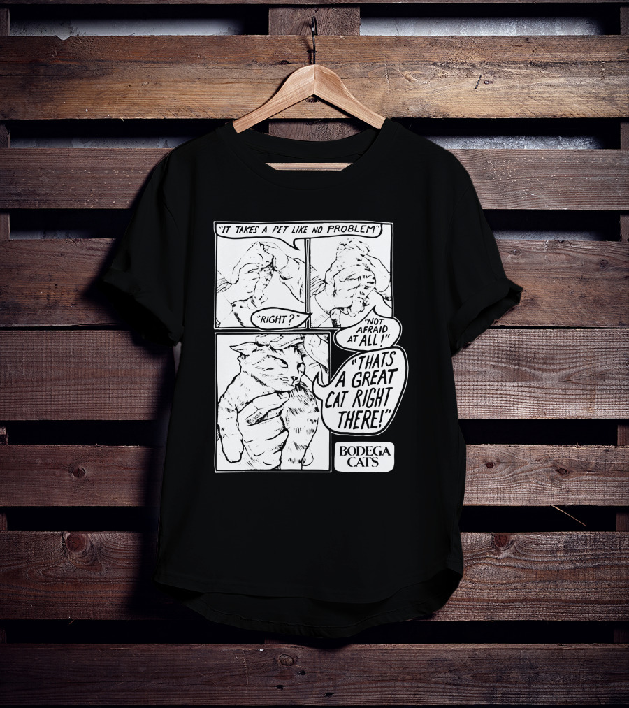 Bodega Cats That's A Great Cat Right There Comic Strip T-Shirt