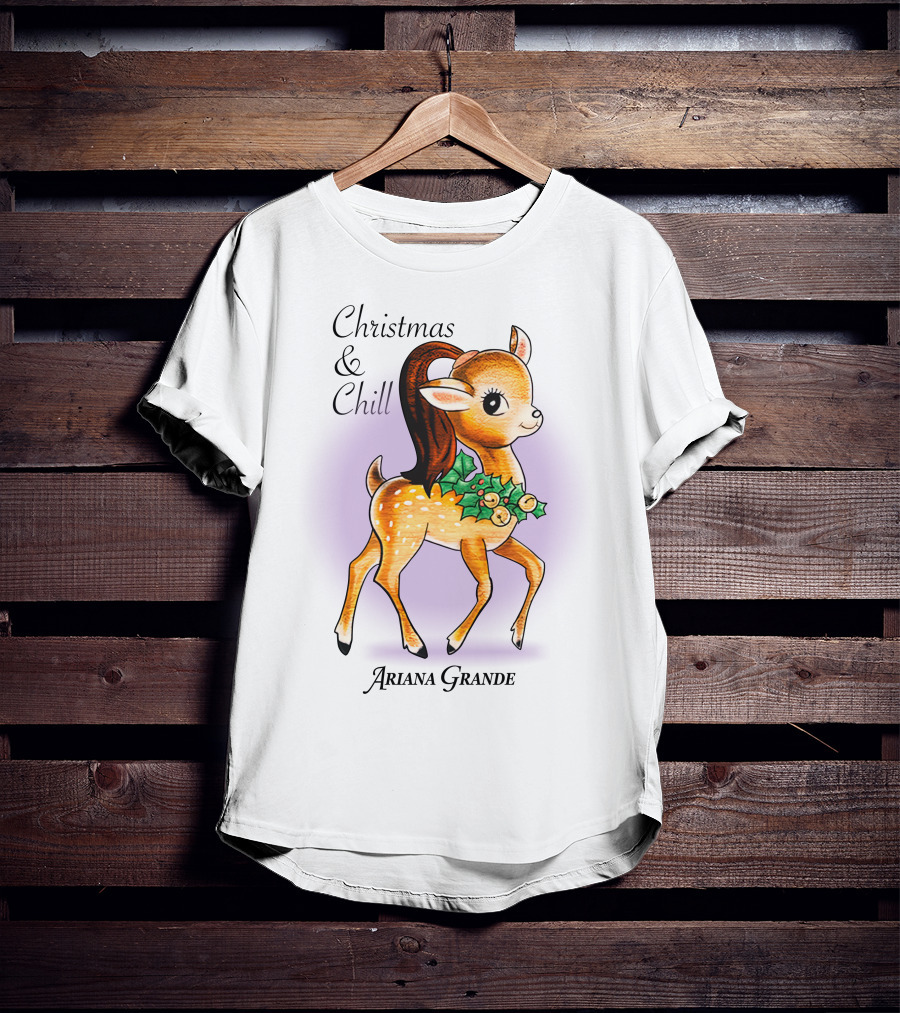 Ariana Grande Positions Photo I Christmas And Chill T-Shirt