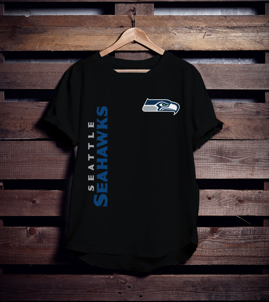 Seattle Seahawks Logo Vertical Display T-Shirt