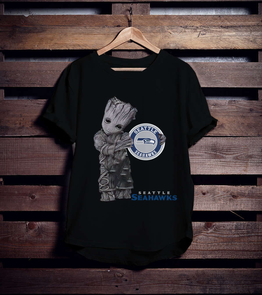 Seattle Seahawks Groot Holding Team T-Shirt