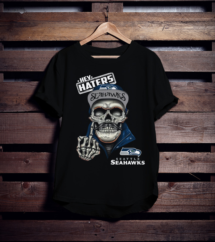 Seattle Seahawks Hey Haters Skeleton T-Shirt