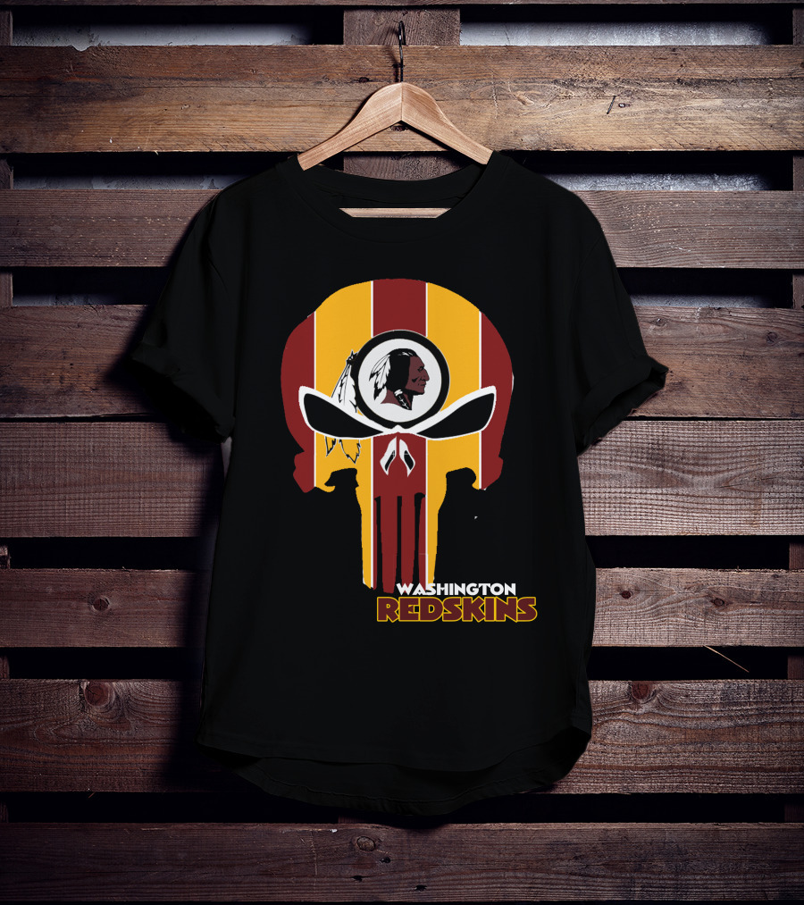 Washington Redskins Punisher Skull T-Shirt