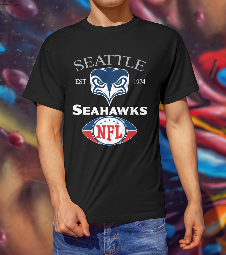 Seattle Seahawks 14 Est 1974 Nfl T-Shirt