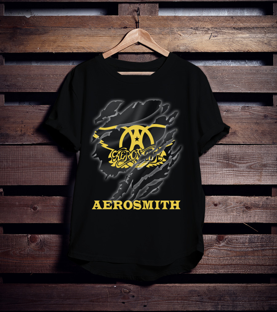 Aerosmith Logo Scratched T-Shirt