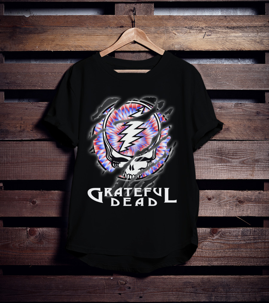 Grateful Dead Steal Your Face Skull Lightning Tie-Dye T-Shirt