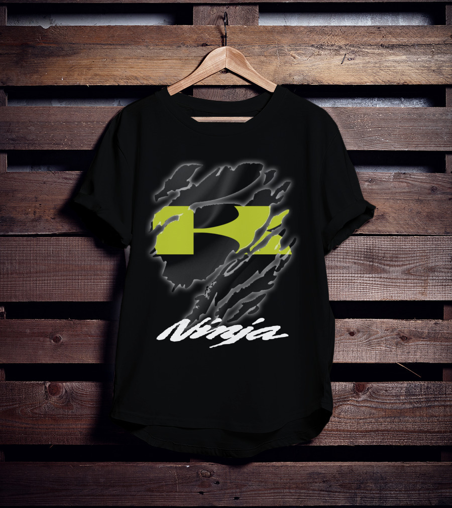 Ninja 02 Kawasaki Racing Logo Style T-Shirt