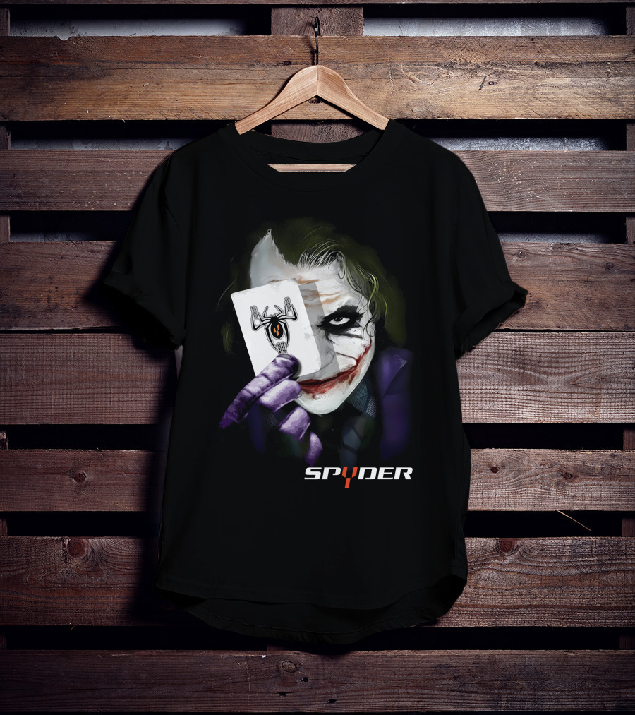 Spyder Joker Playing Card Dark Theme T-Shirt