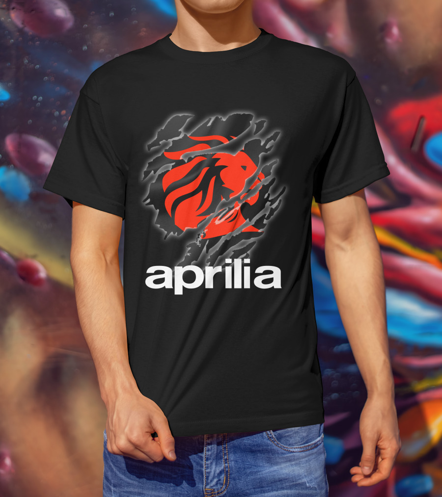 Aprilia Lion Claw Ripped T-Shirt