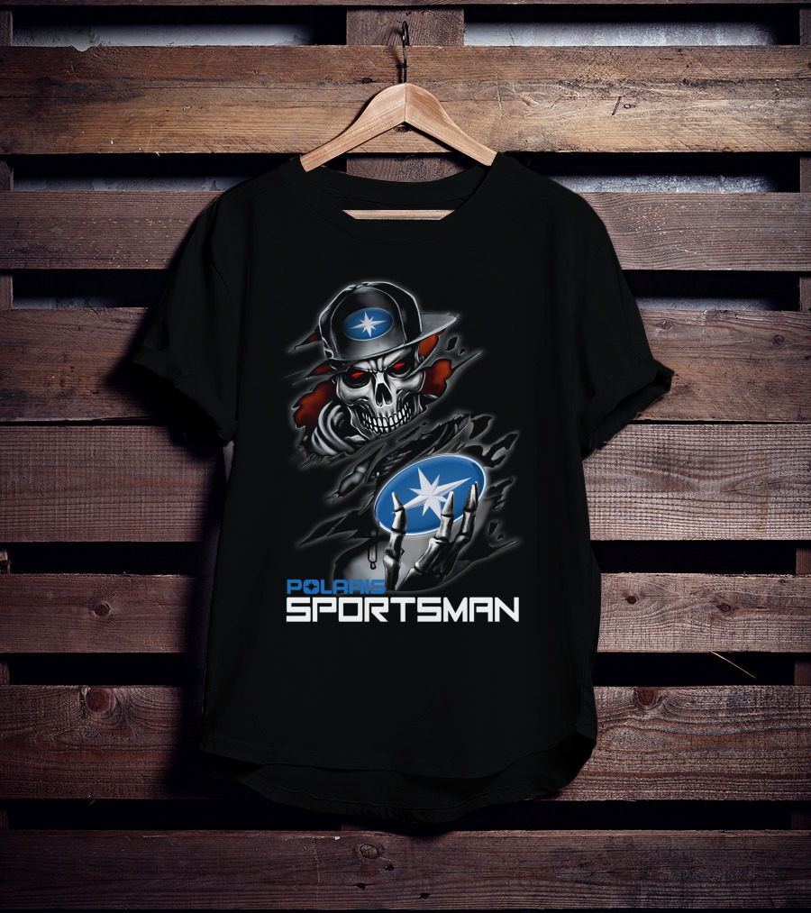 Polaris Sportsman Skull And Star T-Shirt