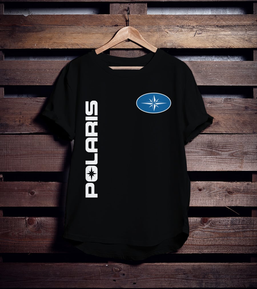 Polaris Star Logo Blue Oval T-Shirt