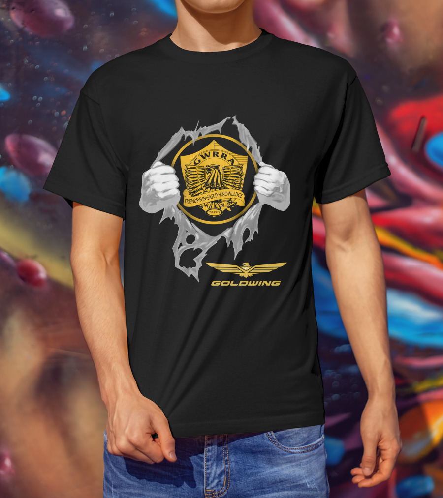 Gwrra Goldwing Friends Fun Safety Knowledge Est. 1977 Eagle T-Shirt