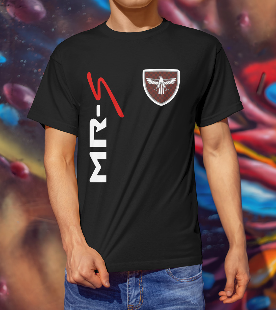 Mr-S Toyota Racing Logo With Red Stylized Text And Eagle Badge T-Shirt