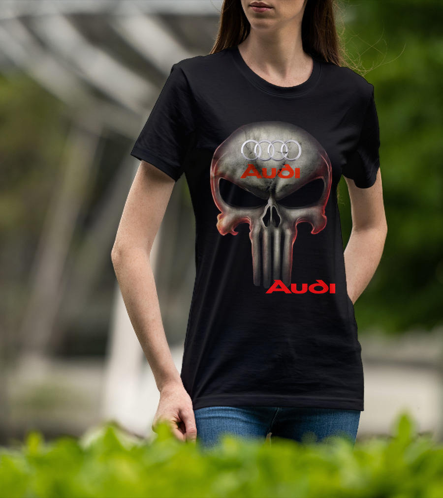 Audi Skull 08 Rings T-Shirt