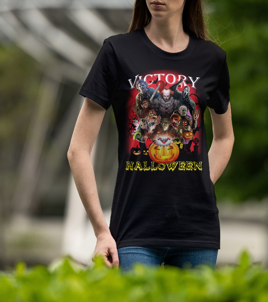Victory Halloween Horror Movie Icons T-Shirt