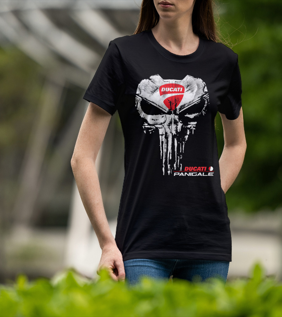 Ducati Panigale Skull Design Ducati T-Shirt
