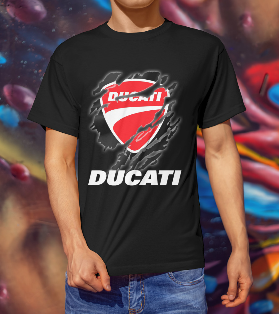 Ducati Logo Red Shield Moto Enthusiast T-Shirt