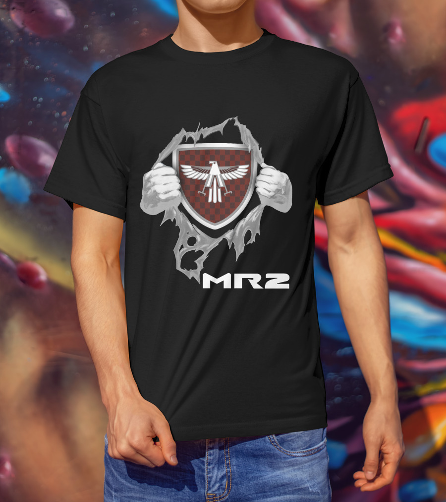 Mr2 Red Checkered Shield With Winged Eagle T-Shirt