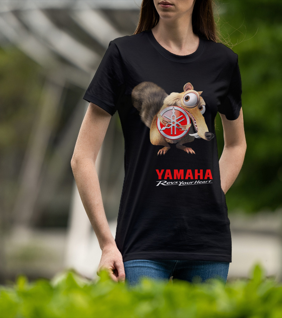 Yamaha Revs Your Heart Ice Age Scrat T-Shirt