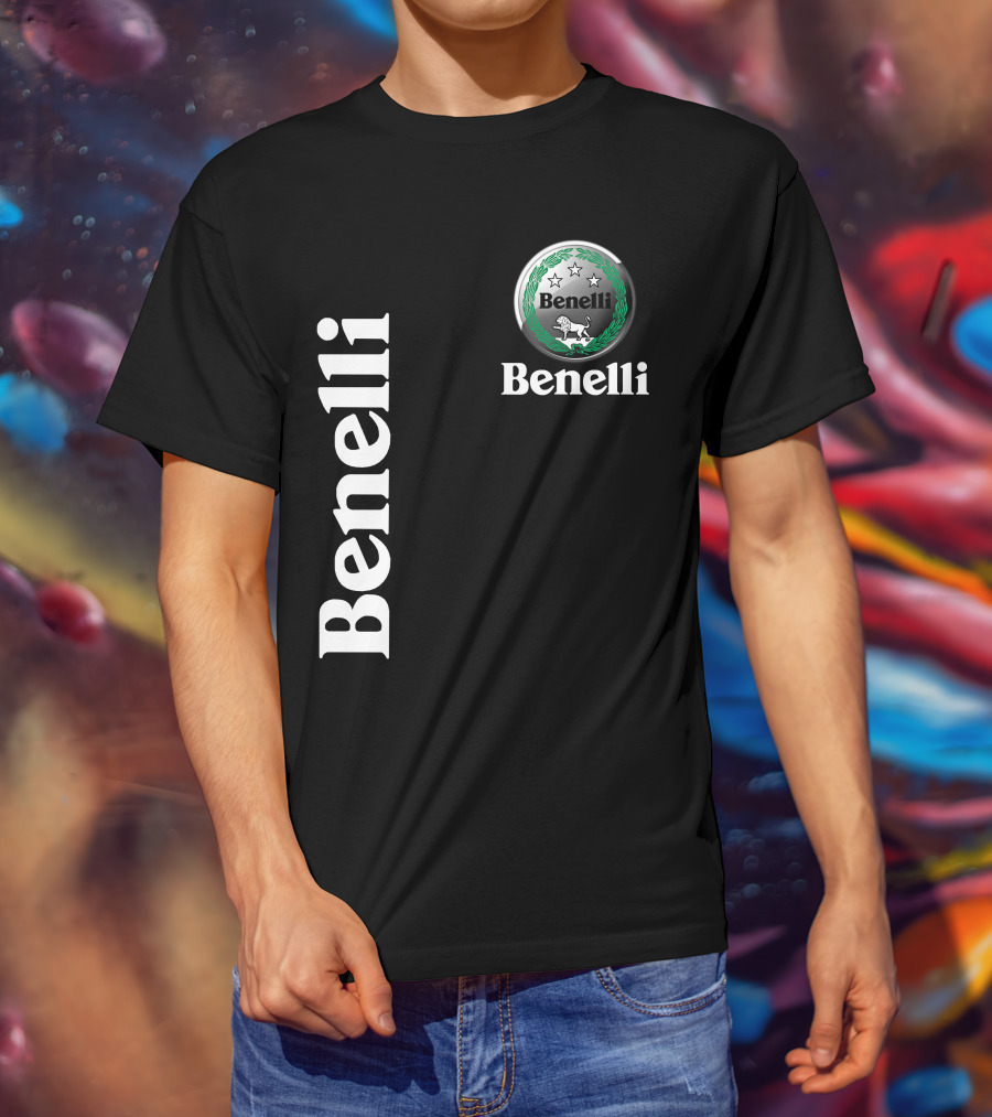 Benelli Logo With Stars Lion T-Shirt
