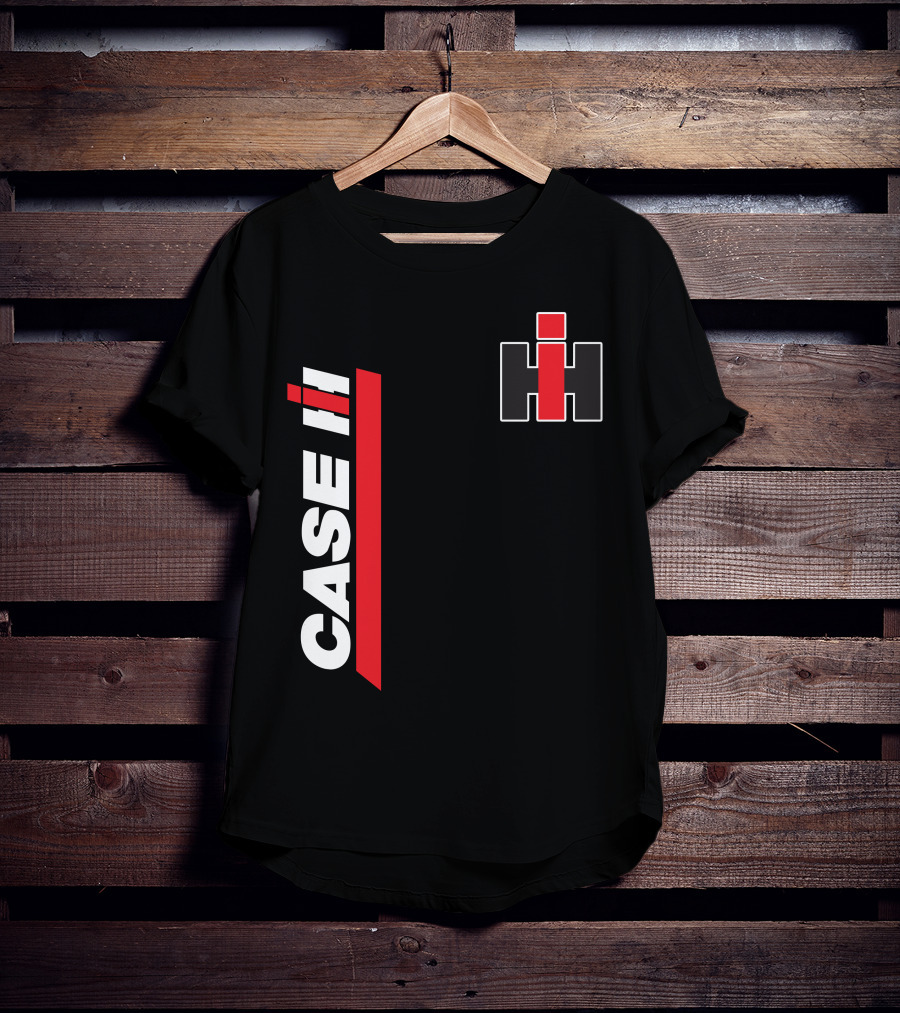 Case Ih Tractor Logo Black And Red T-Shirt