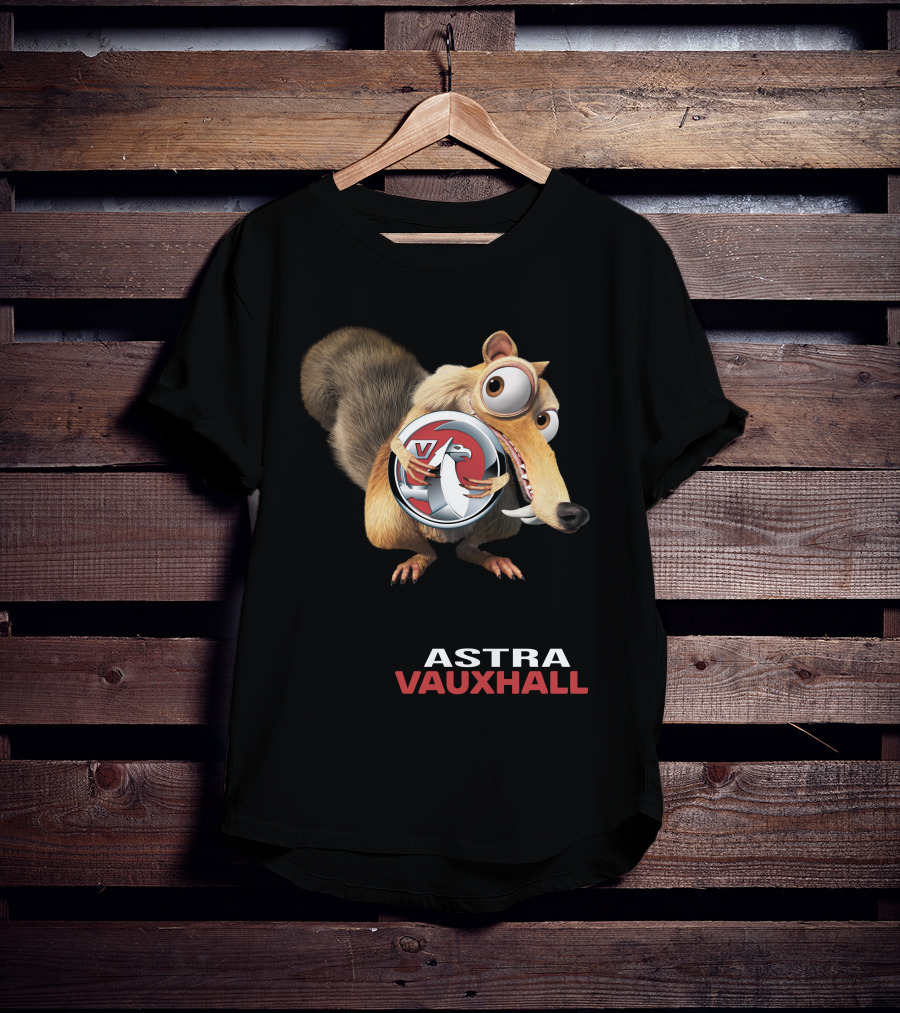 Astra Vauxhall Ice Age Scrat Character With V T-Shirt