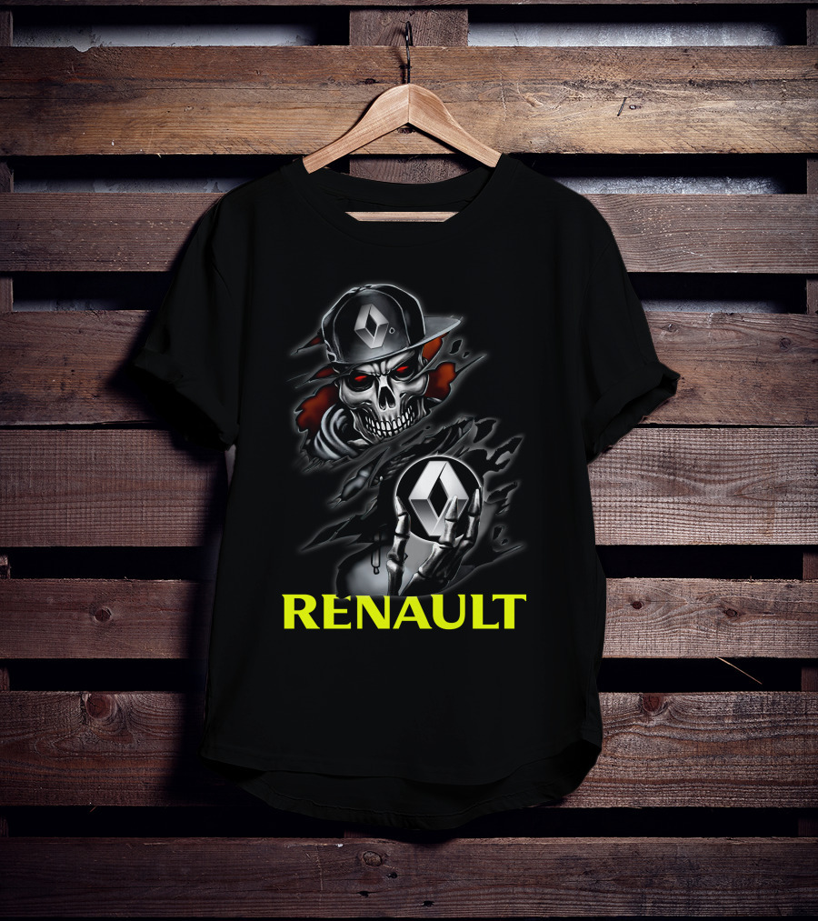 Renault Skull Logo Urban Streetwear T-Shirt