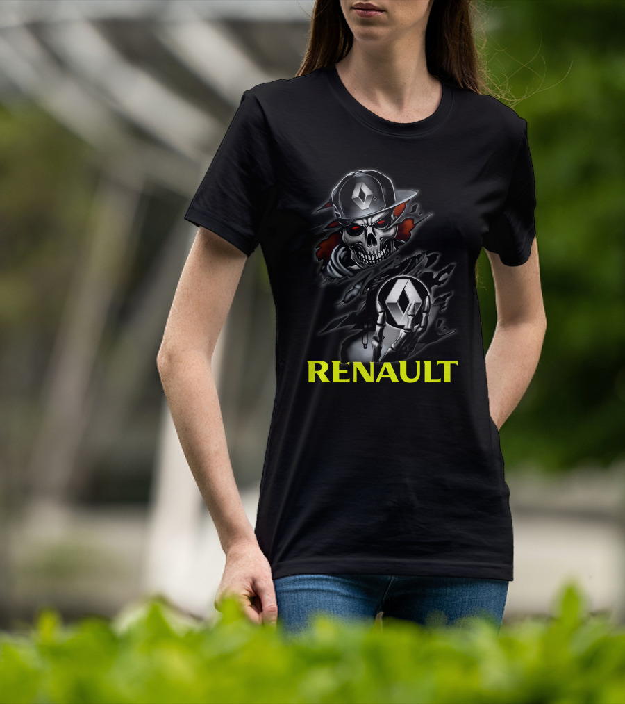 Renault Skull Logo Urban Streetwear T-Shirt