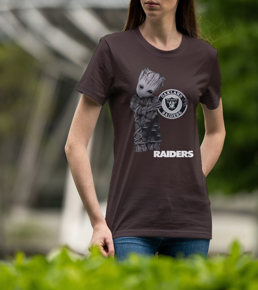 Oakland Raiders Groot Holding T-Shirt