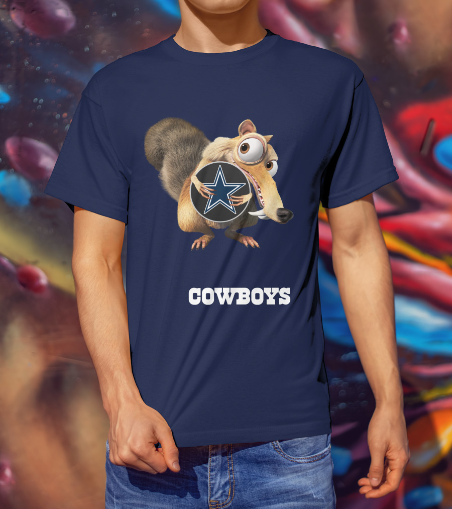 Cowboys Scrat Holding Star T-Shirt