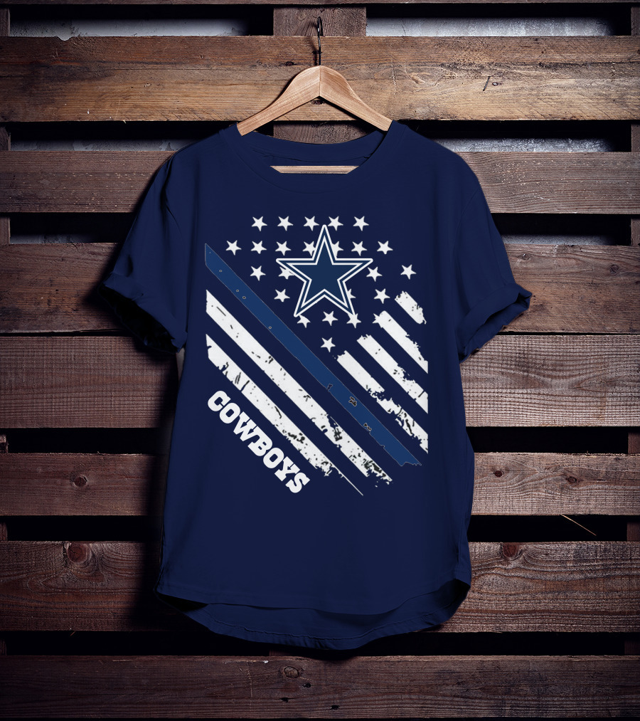 Cowboys Star And Stripes Vintage Americana T-Shirt