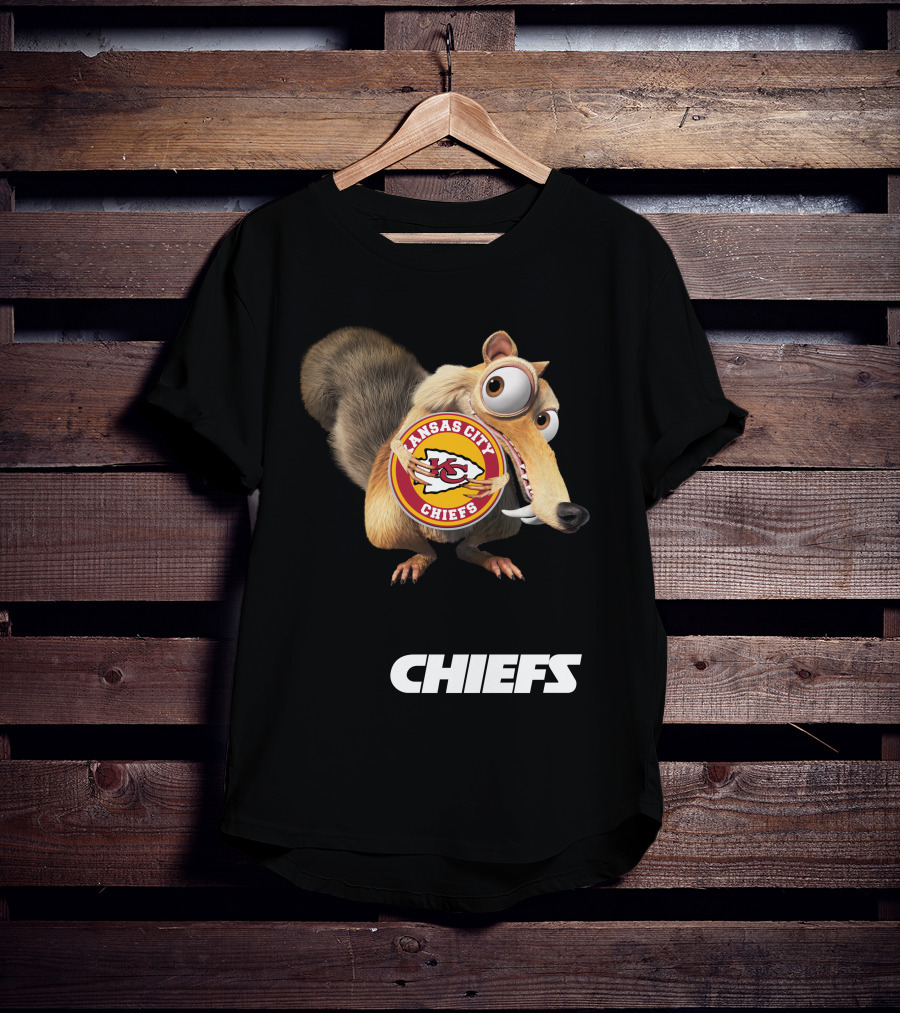 Kansas City Chiefs Mascot Logo With Character Chiefs T-Shirt