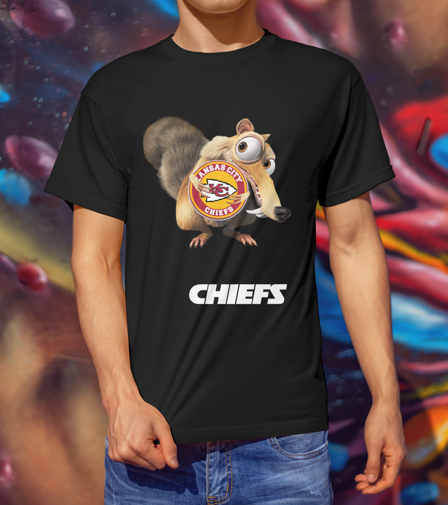 Kansas City Chiefs Mascot Logo With Character Chiefs T-Shirt