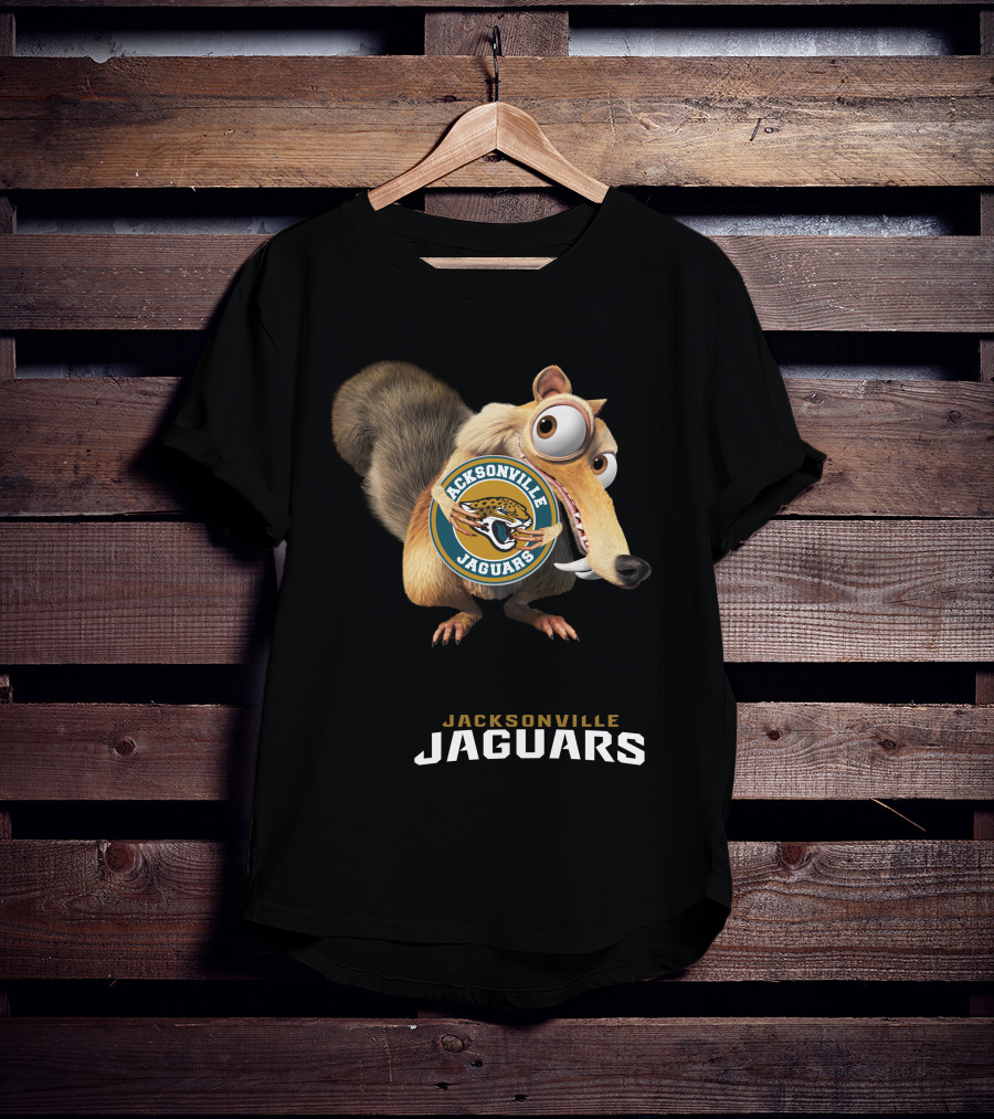 Jacksonville Jaguars 08 Scrat Football Character T-Shirt