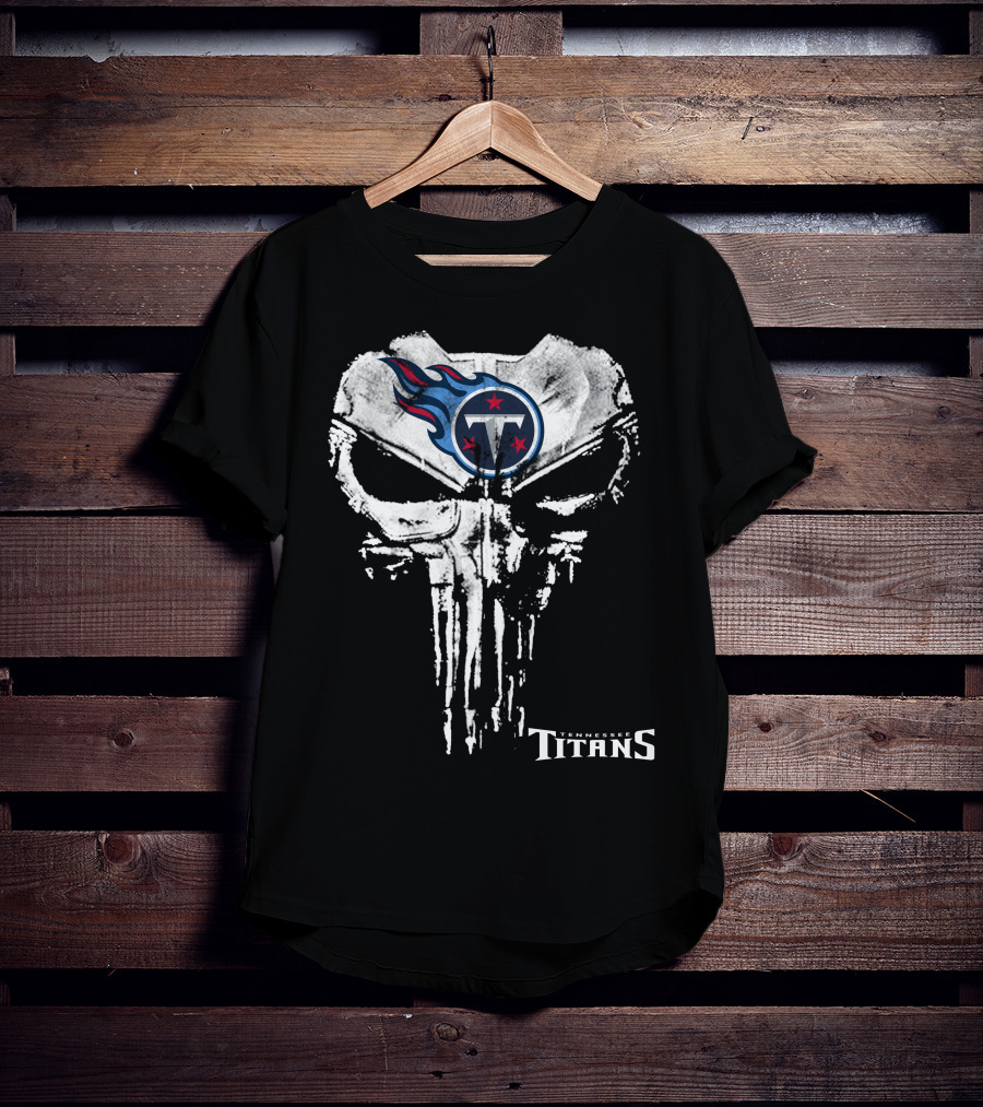 Tennessee Titans Punisher Skull T-Shirt