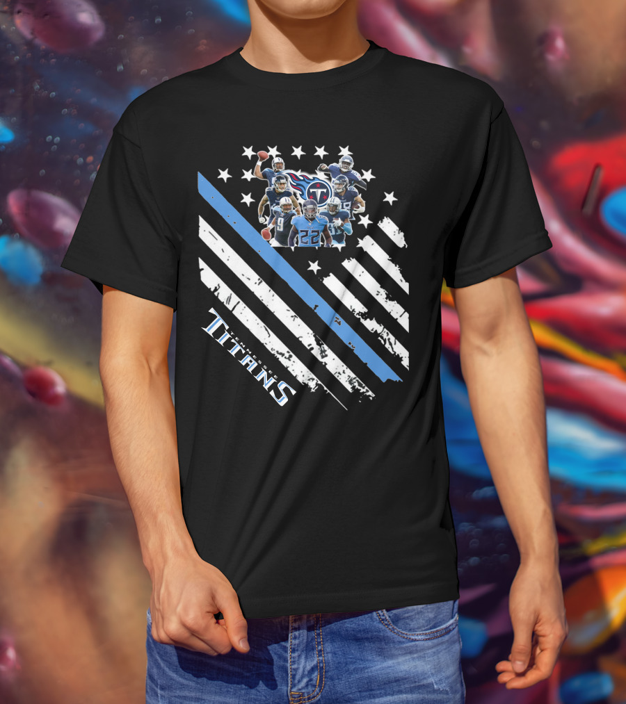 Titans 06 Nfl Team Stars And Stripes T-Shirt