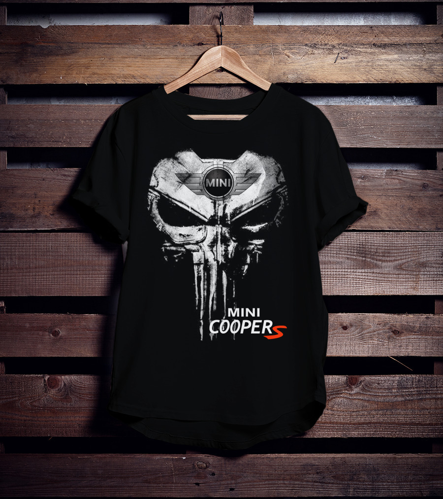 Mini Cooper S Punisher Skull T-Shirt