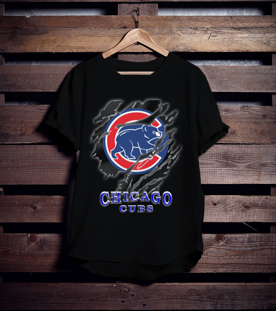 Chicago Cubs Bear Logo T-Shirt