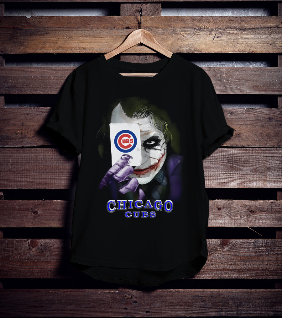 Chicago Cubs Joker Card Face T-Shirt