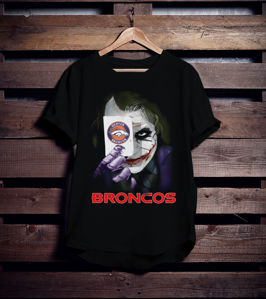 Denver Broncos Joker Card T-Shirt