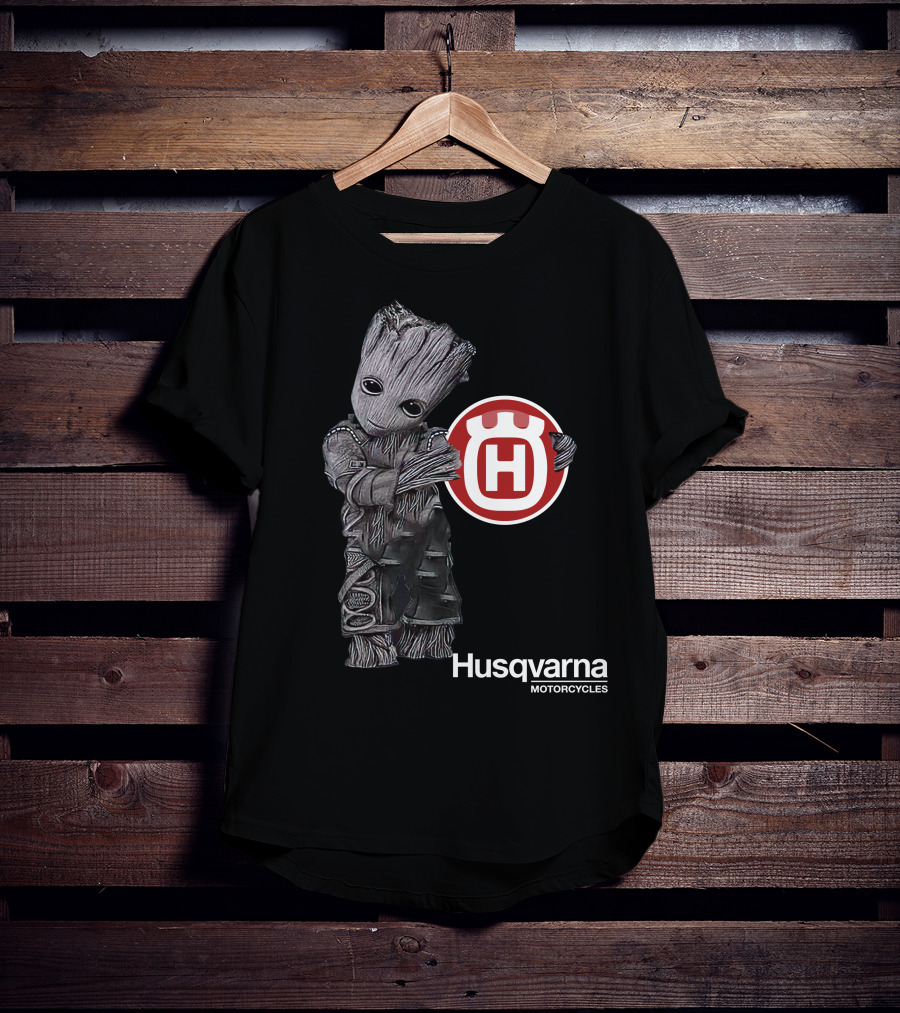 Husqvarna Motorcycles Character With Iconic Figure T-Shirt