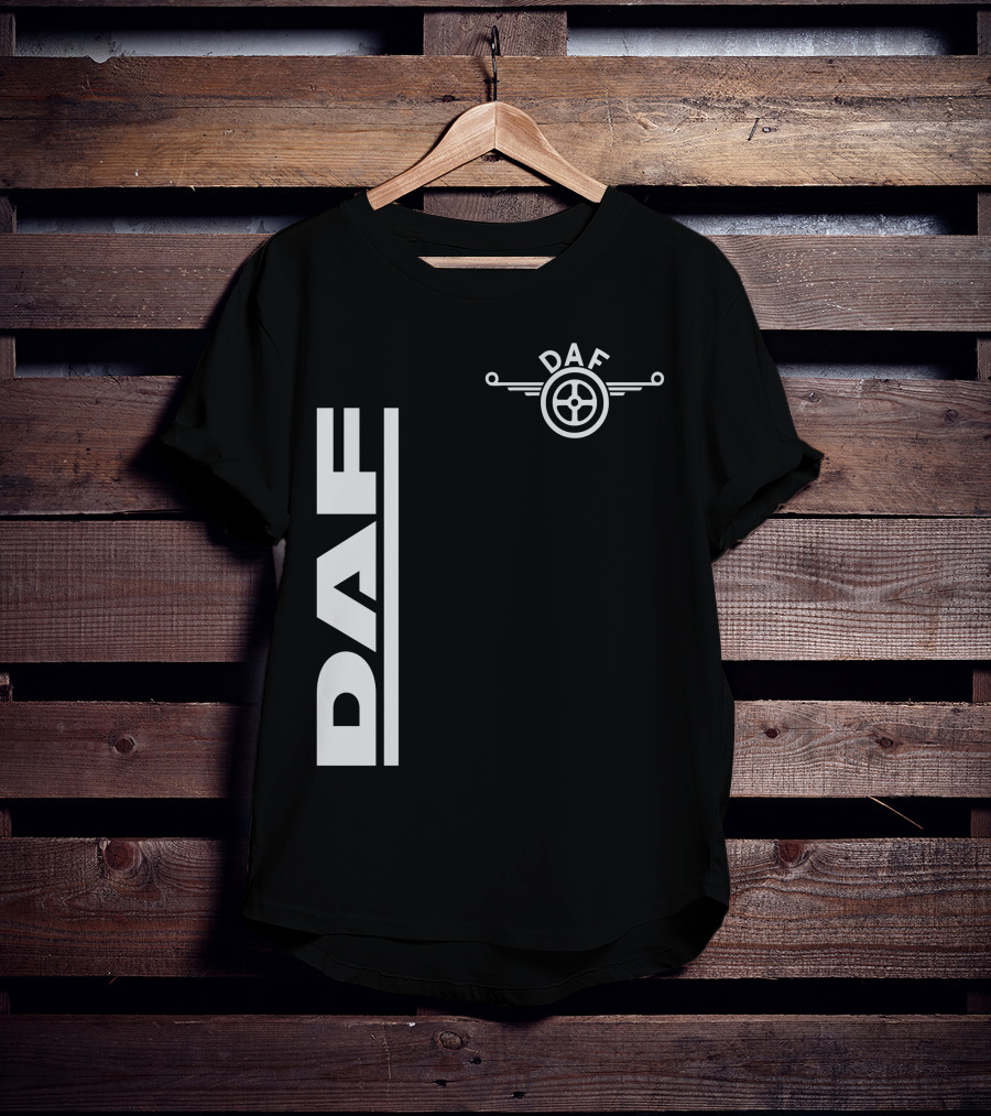 Daf Steering Wheel Emblem With Vertical T-Shirt