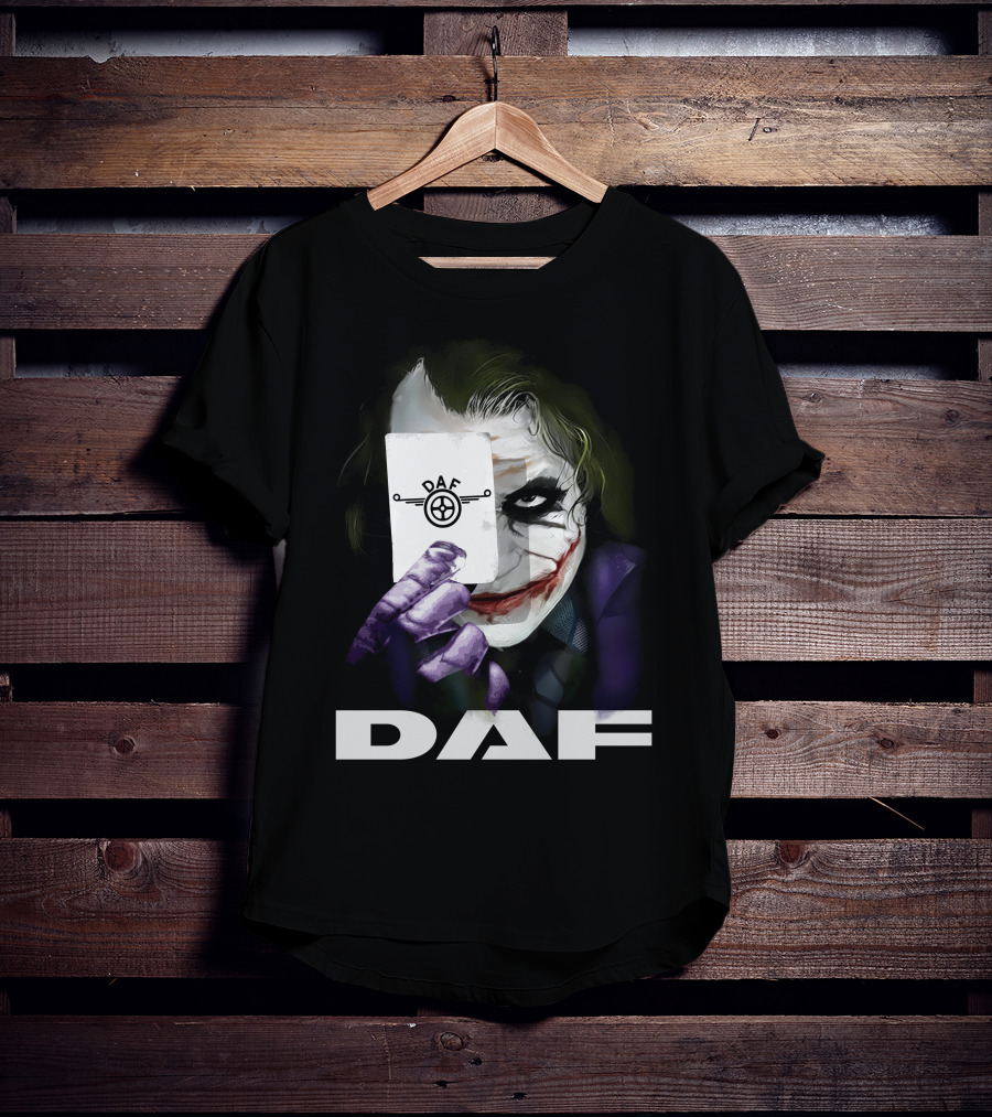Daf Joker Card Face Iconic Style T-Shirt
