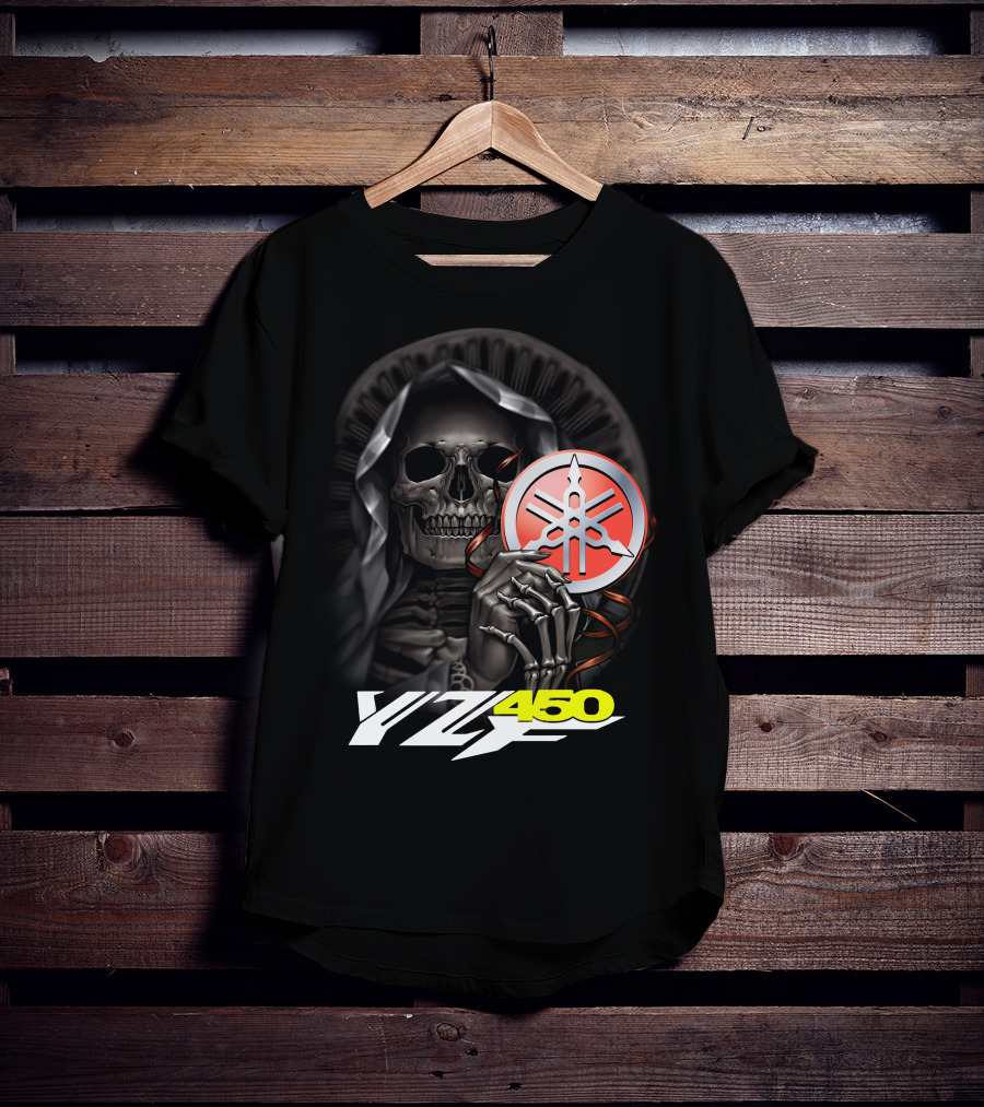 Yamaha Yzf 450 Skull Holding T-Shirt