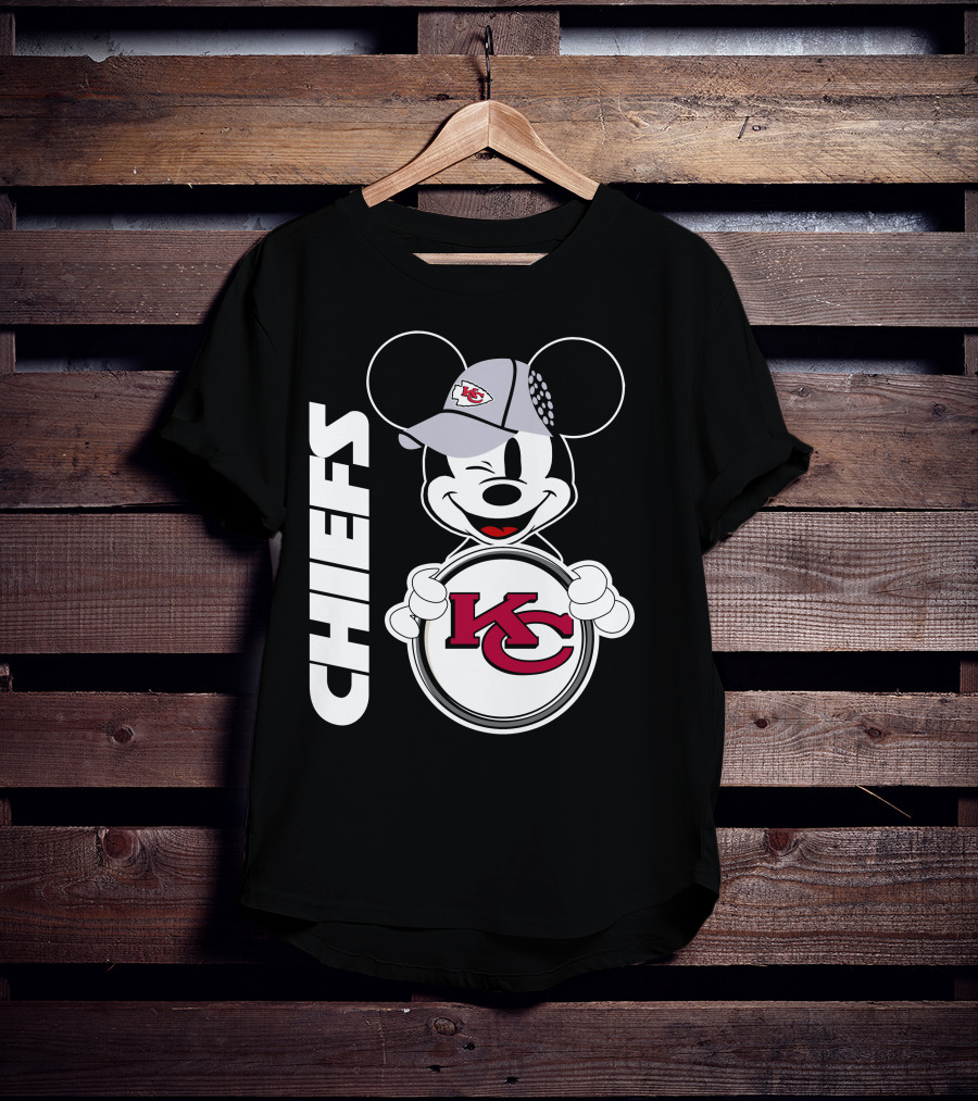CHIEFS KC Mickey Mouse Hat T-Shirt